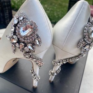 Rhinestone Embellished  Badgley Mischka Shoes